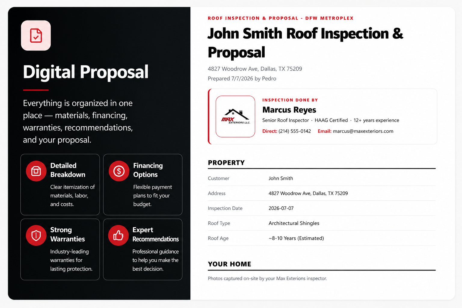 Digital proposal preview
