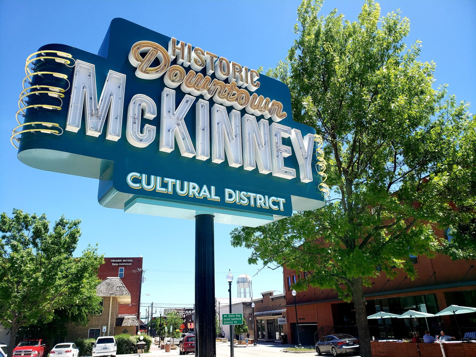 Historic downtown McKinney, Texas square