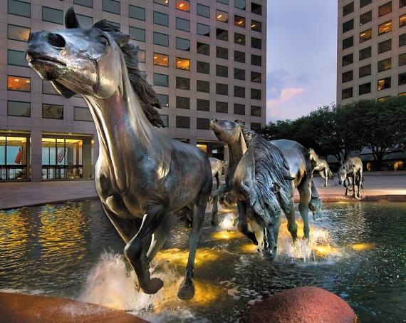 Irving, Texas skyline near Las Colinas