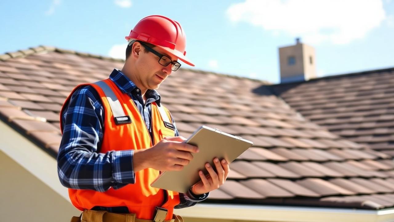 Roof inspection in progress on a North Texas home