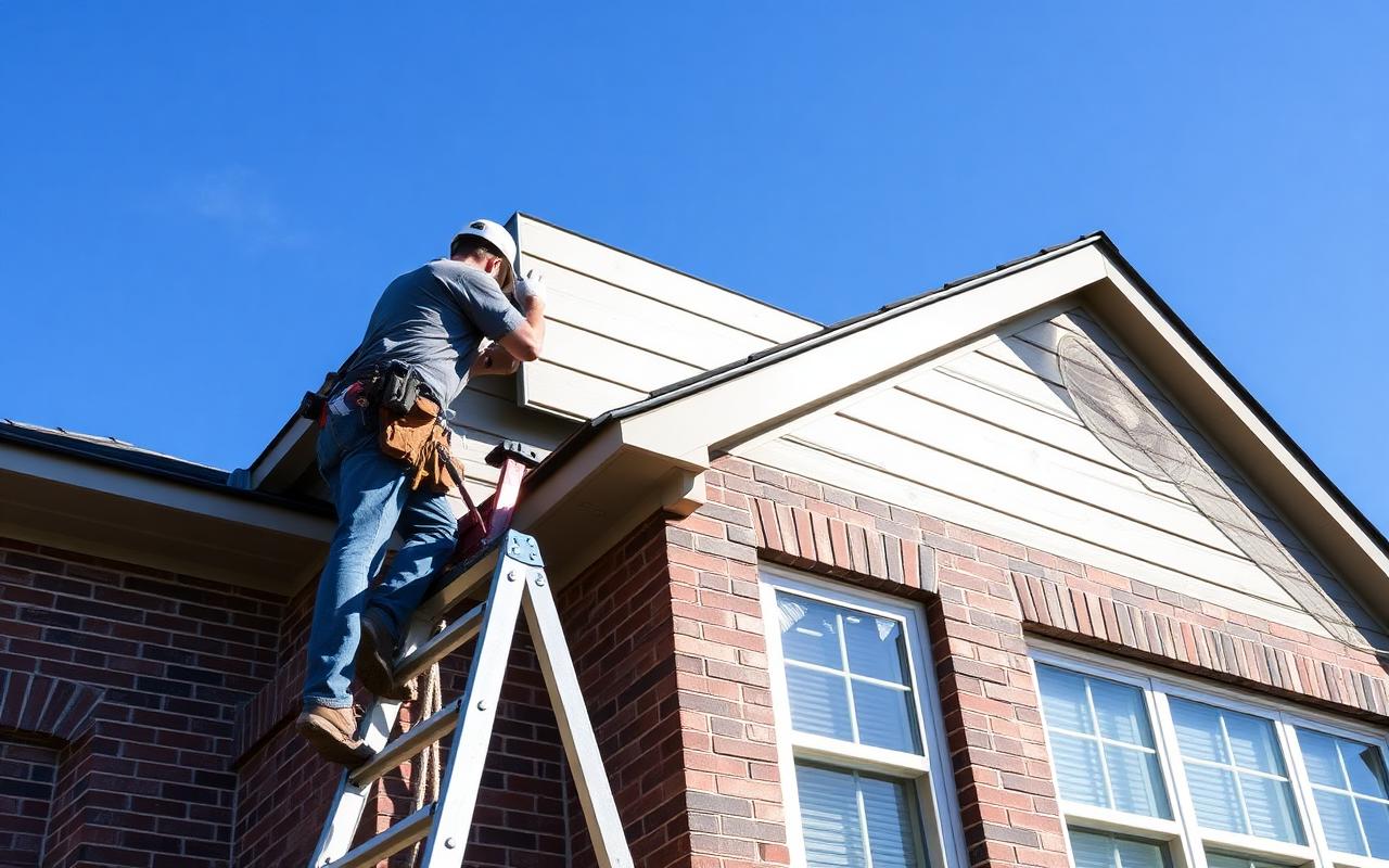 Exterior siding on a North Texas home
