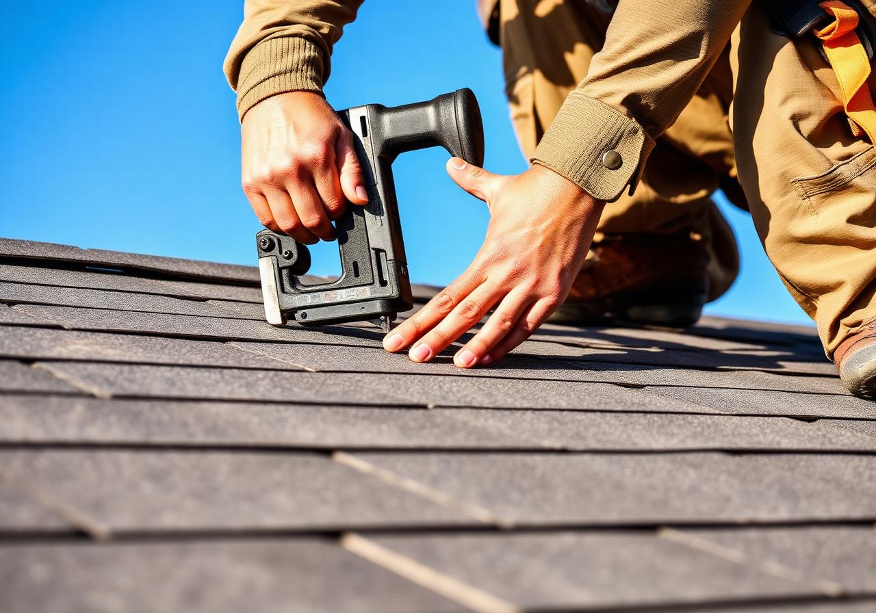 Max Exteriors crew working on an active roof replacement